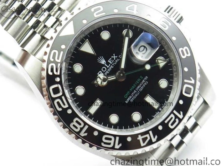 Ceramic D1F 116710 LN 904L SA3186 Jubilee Edition Best 1:1 On II Bracelet GMT-Master Black 0326